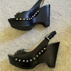 11-Michael Kors Black Wedges